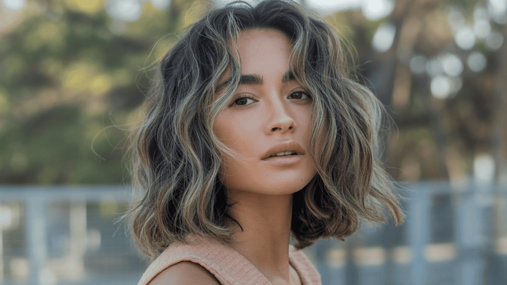 19. Beachy Salt and Pepper Waves