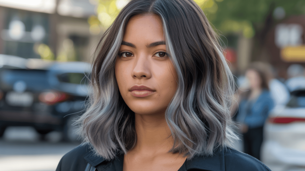 34. Gray Ombré Lob