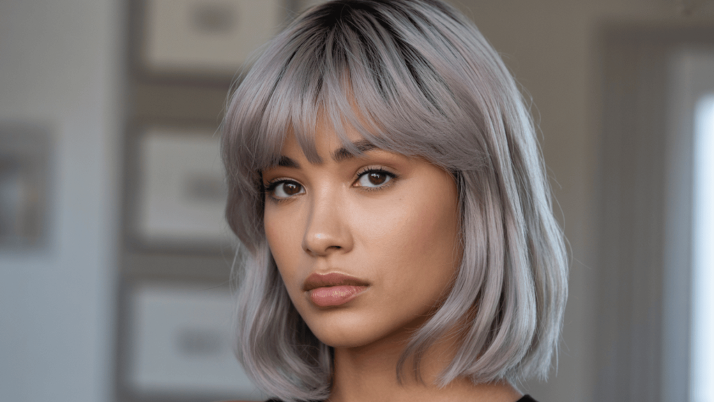 40. Silver Fringe Lob