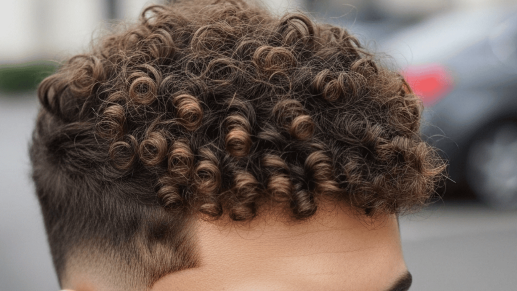 9. Twist Curls with Low Skin Fade