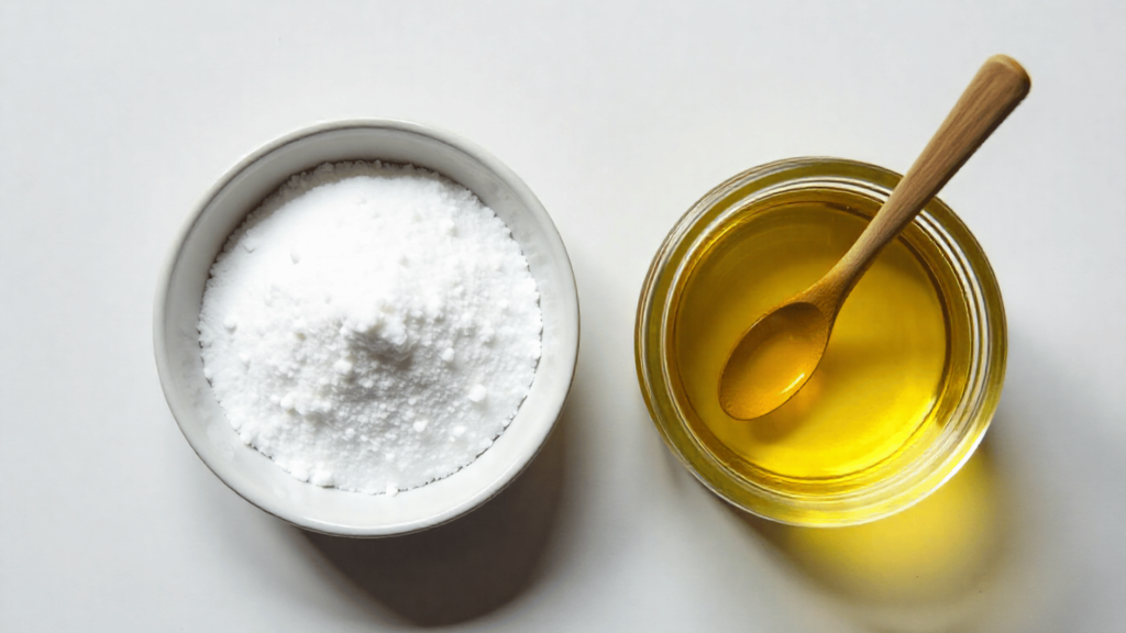 Baking Soda and Olive Oil Scrub