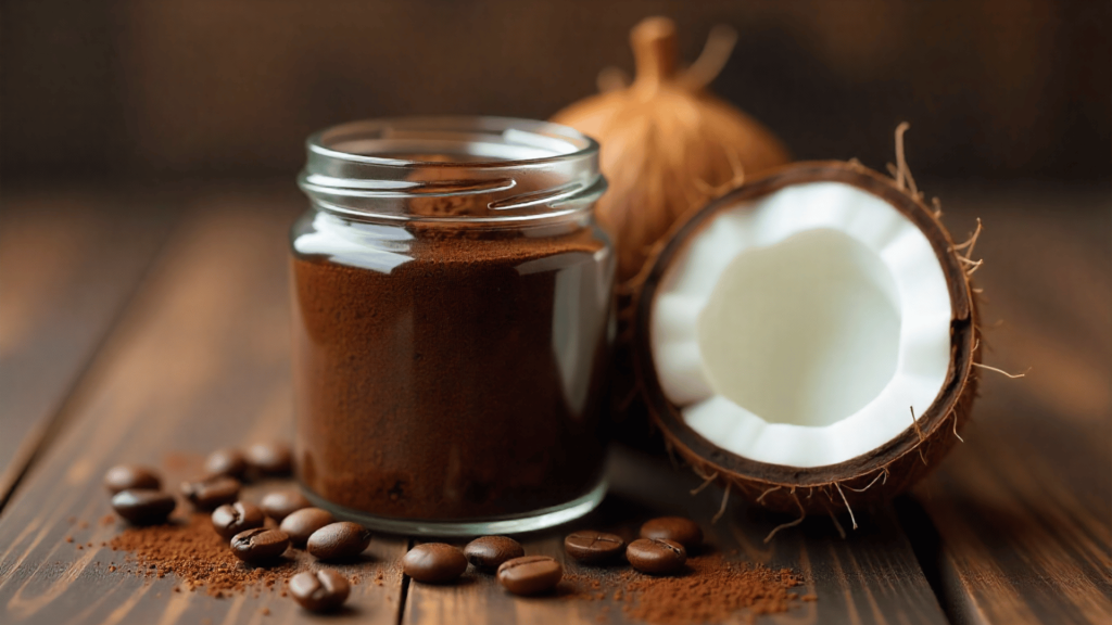 Coffee and Coconut Oil Scrub