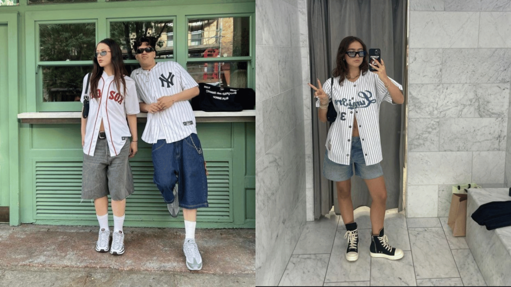 Jersey and Denim Shorts