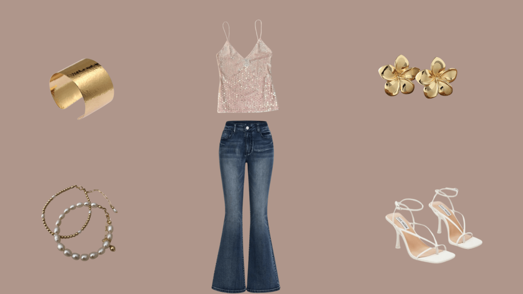 Midnight Sequin Goddess 2000s fashion