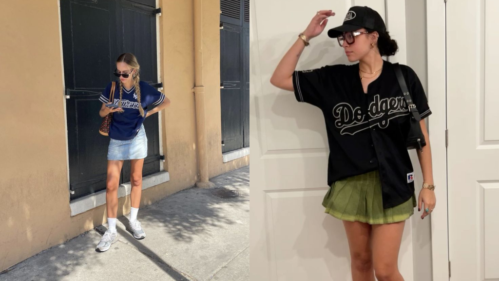 Mini Skirt and Graphic Tee