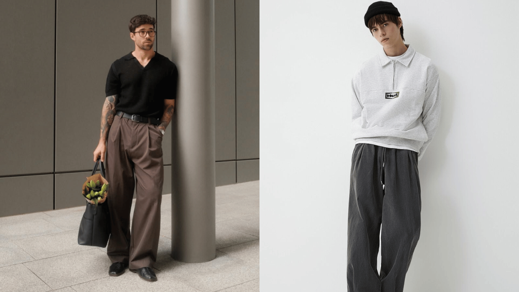 Relaxed Trousers and Barrel Pants