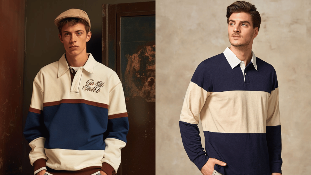 Retro Rugby Shirts and Wide Collars