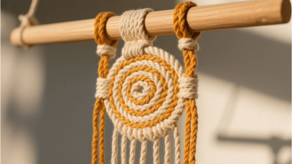 Spiral Knot Half Square Knot