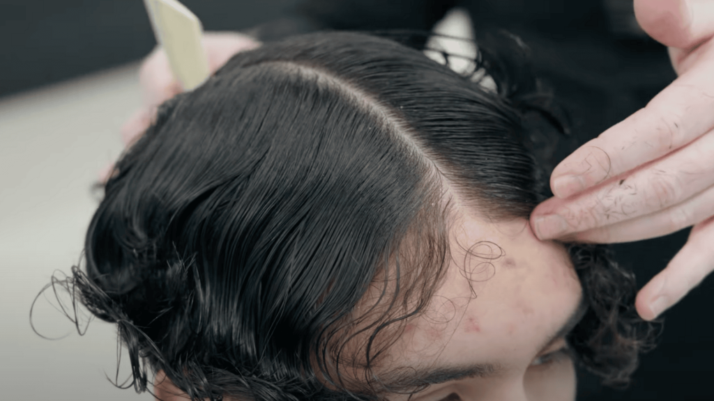 Step 1 Prep and Section the Curly Hair