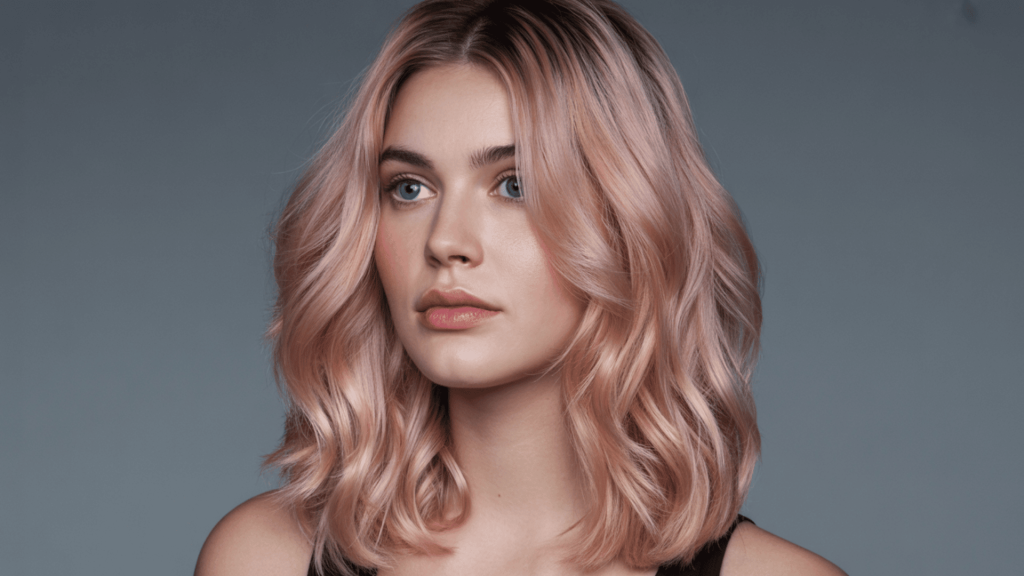 ashy rose cool summer hair color