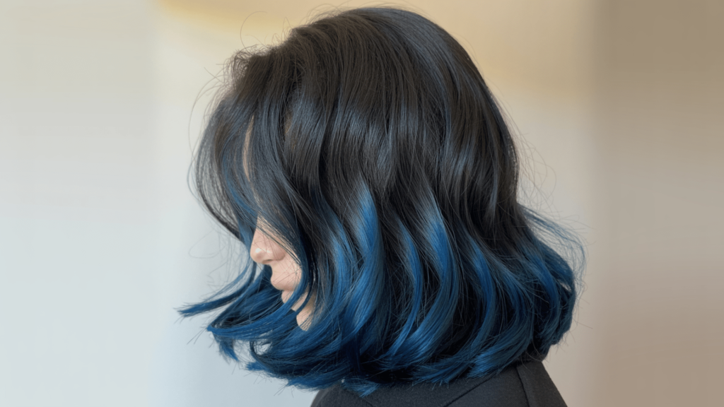 blue black lowlights