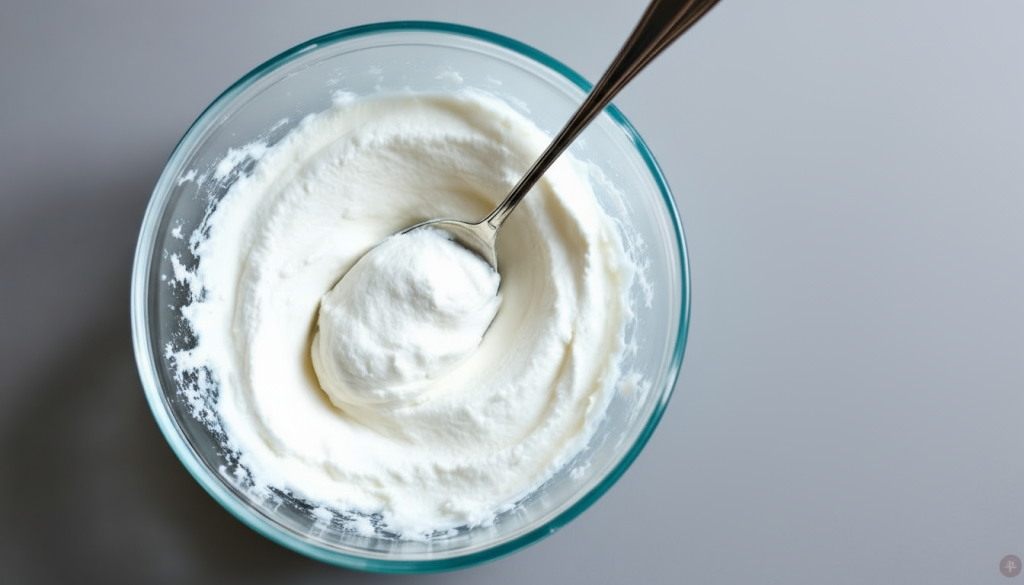 glass bowl with a thick white baking soda paste