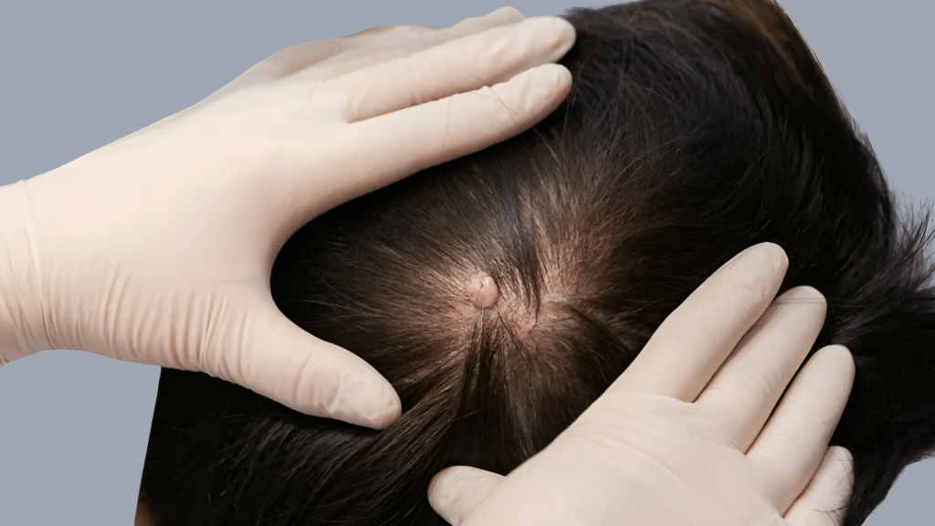 ft image mole on scalp