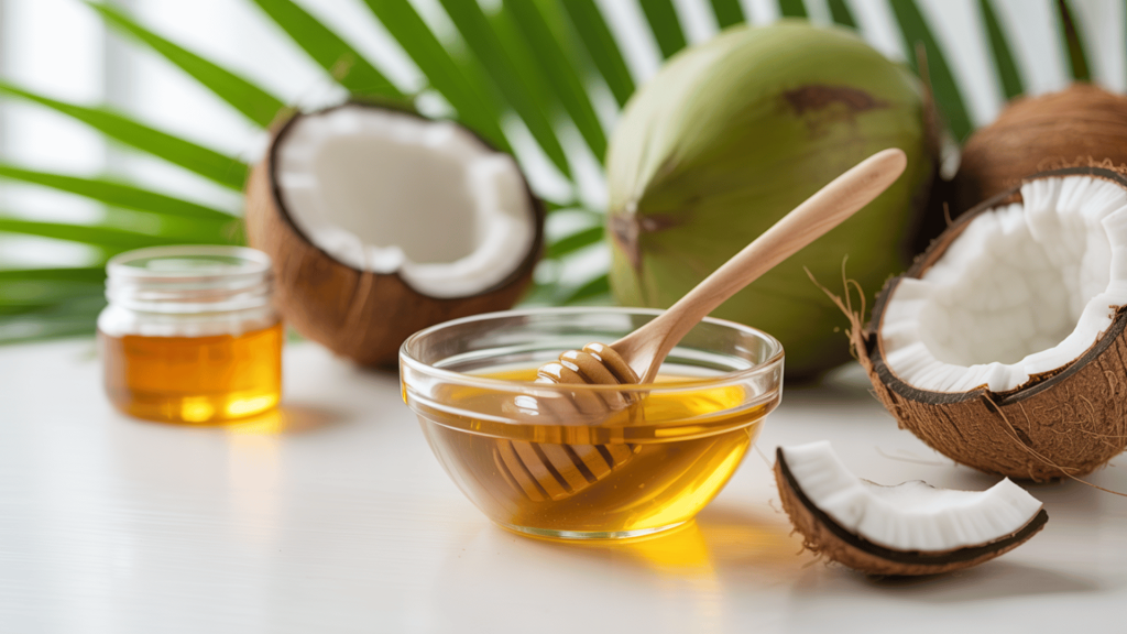 hair mask with coconut oil