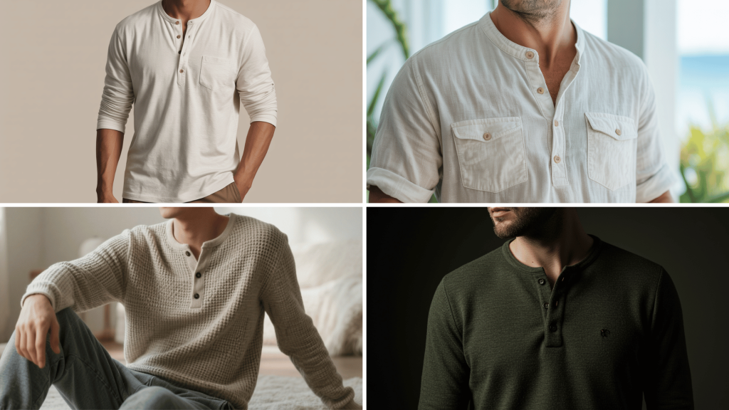 henley shirt fabric options to choose from