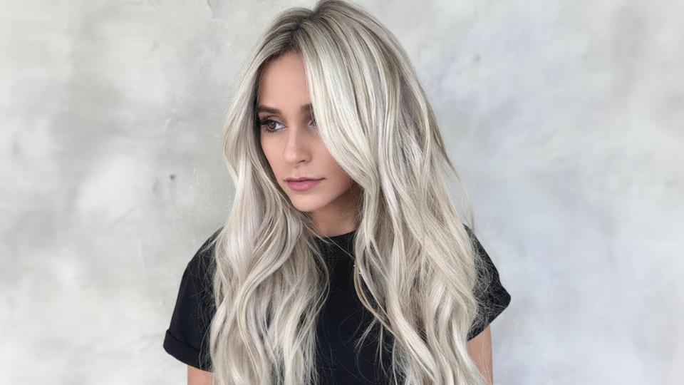 icy ash blonde