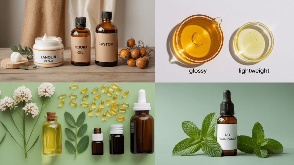 smart swaps to customize lip oils