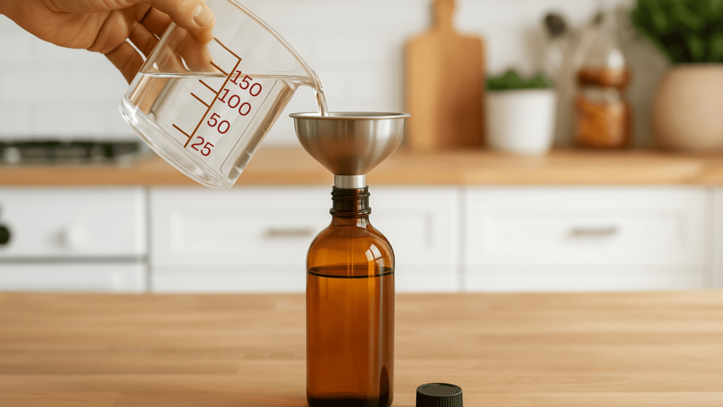 step 1 measure the alcohol