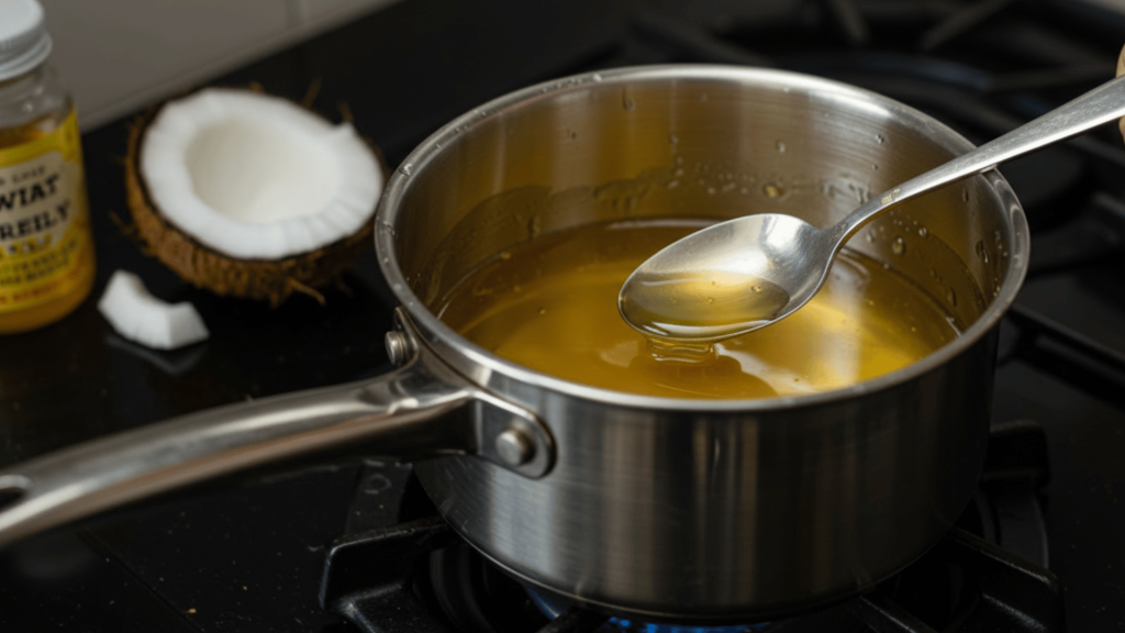 step 2 melt the mixture