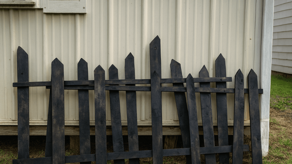 Creepy Fence Made halloween decor ideas