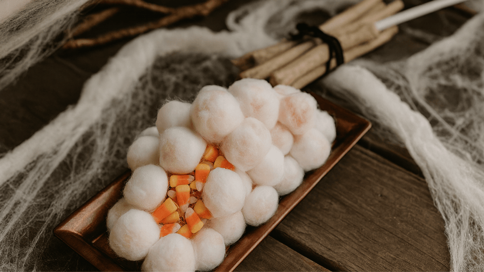 Fake Spider Eggs halloween decor ideas