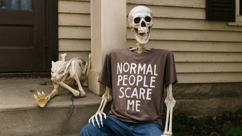 Hanging Skeleton halloween decor ideas