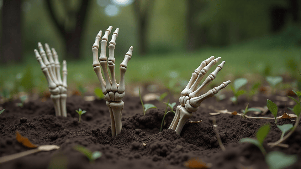 Skeleton Hands halloween decor ideas