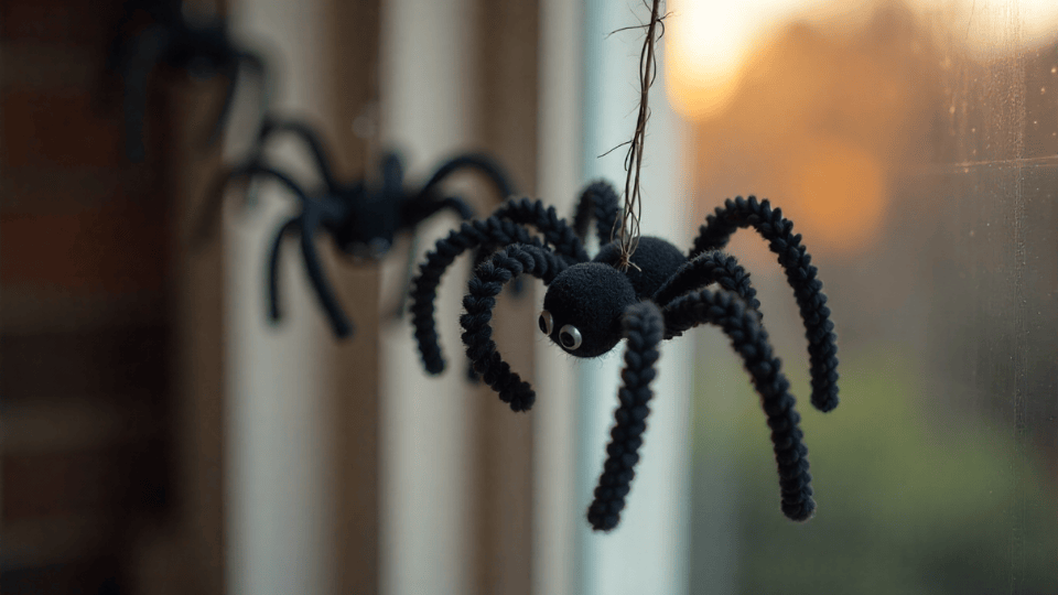 Spider Garland halloween decor ideas
