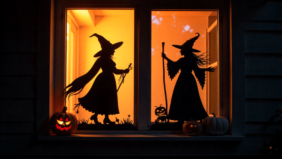 Spooky Silhouette Cutouts halloween decor ideas