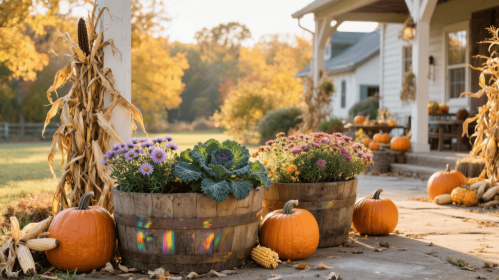 barrel planters