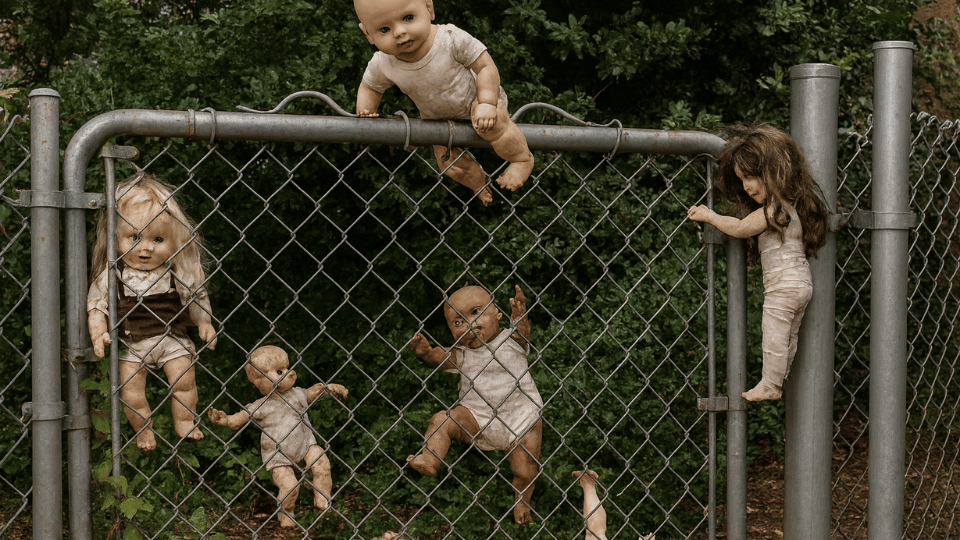 creepy doll garden halloween decor ideas