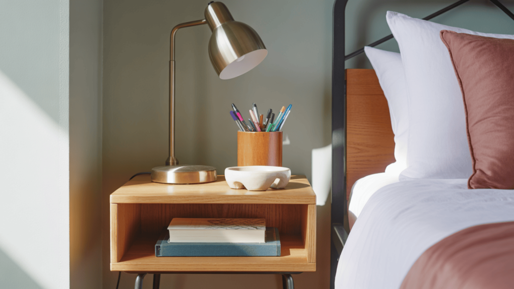 dual purpose desk nightstand