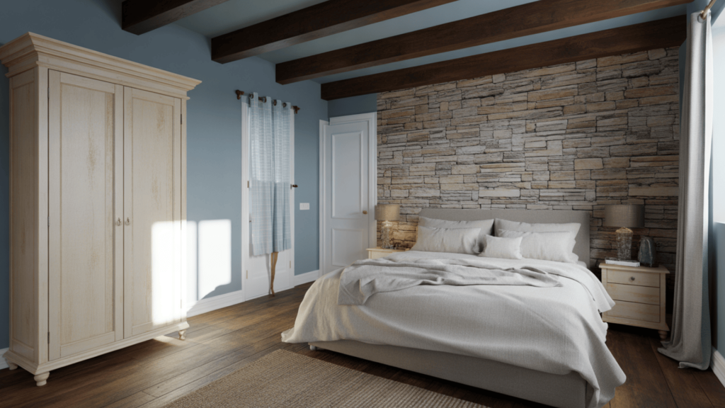 exposed ceiling beams