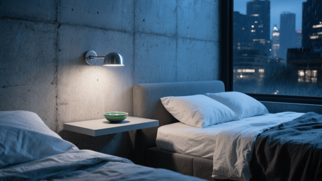 floating shelf nightstand