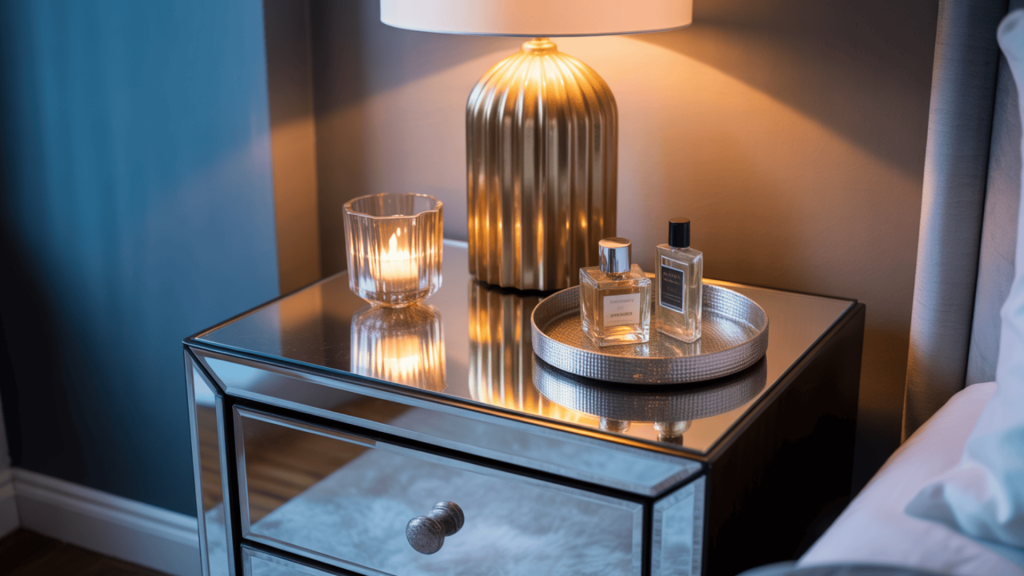 glam nightstand