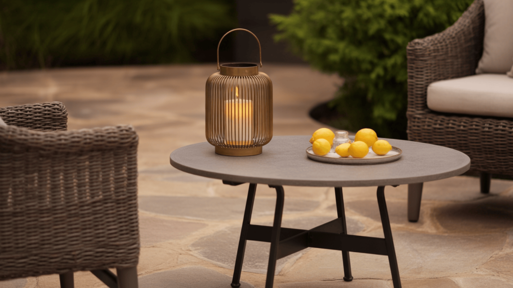 lantern and candle cluster