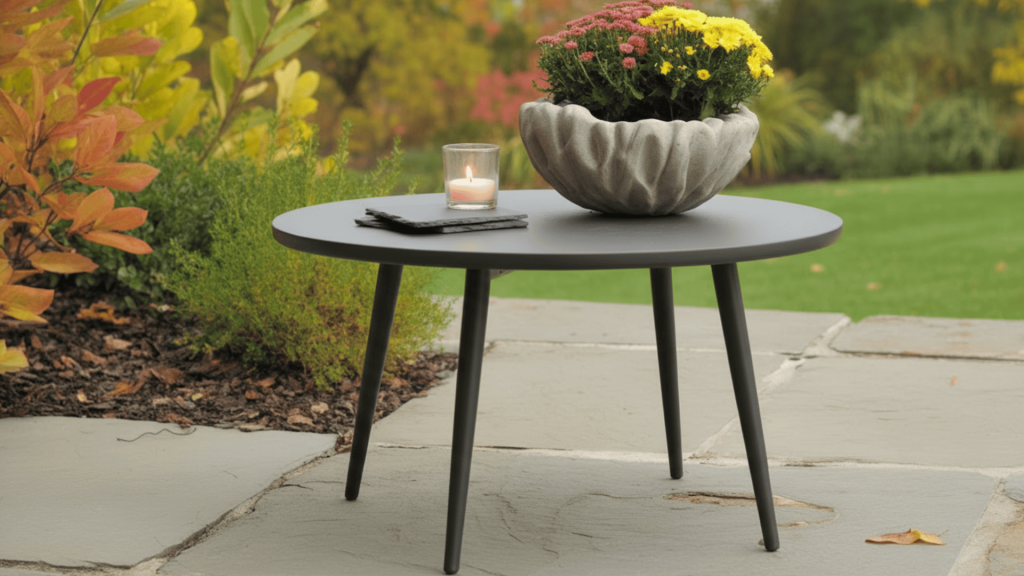 minimal outdoor setup