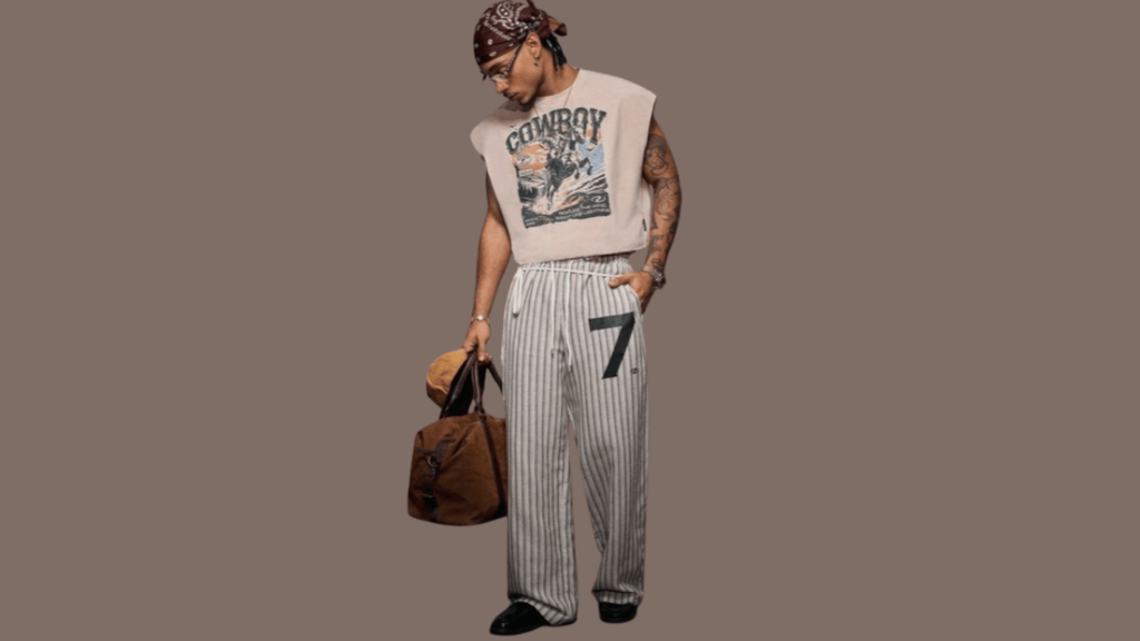 patterned or printed pants