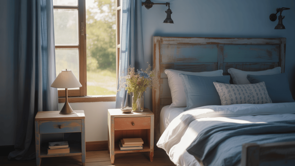reclaimed wood nightstands