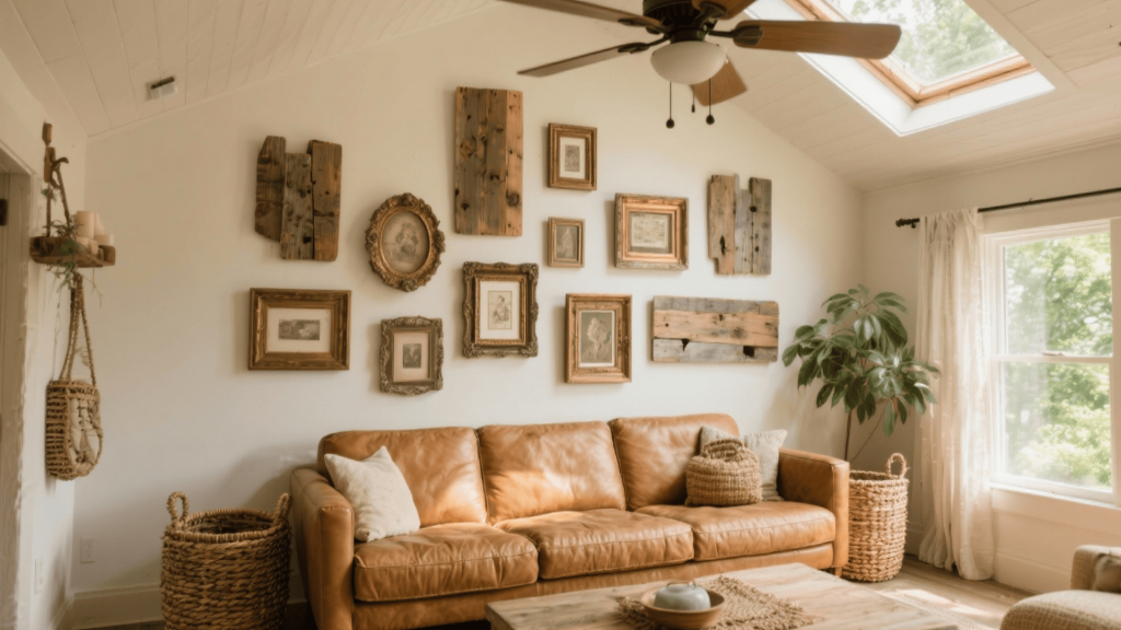 rustic gallery wall