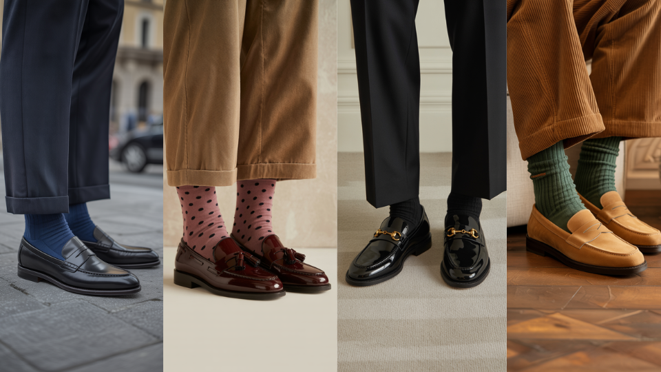 socks for every loafer type