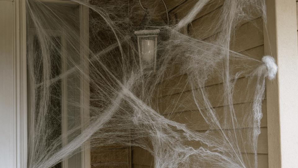 spider webs halloween decor ideas