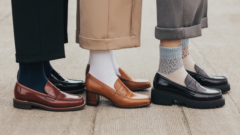 what socks to wear with loafers